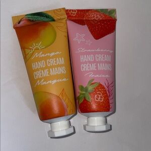 Two mini travel size hand lotions